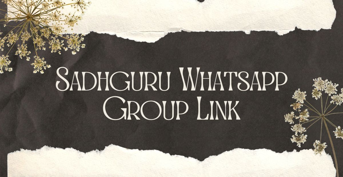 Sadhguru Whatsapp Group Link