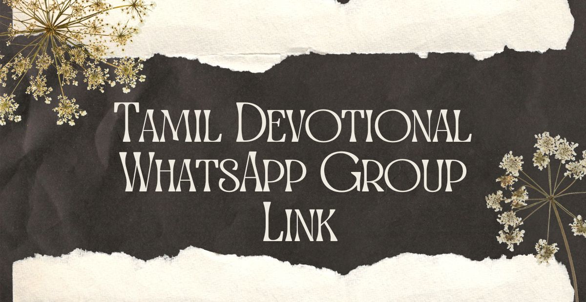 Tamil Devotional WhatsApp Group Link