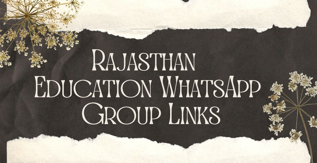 Rajasthan Education WhatsApp Group Links