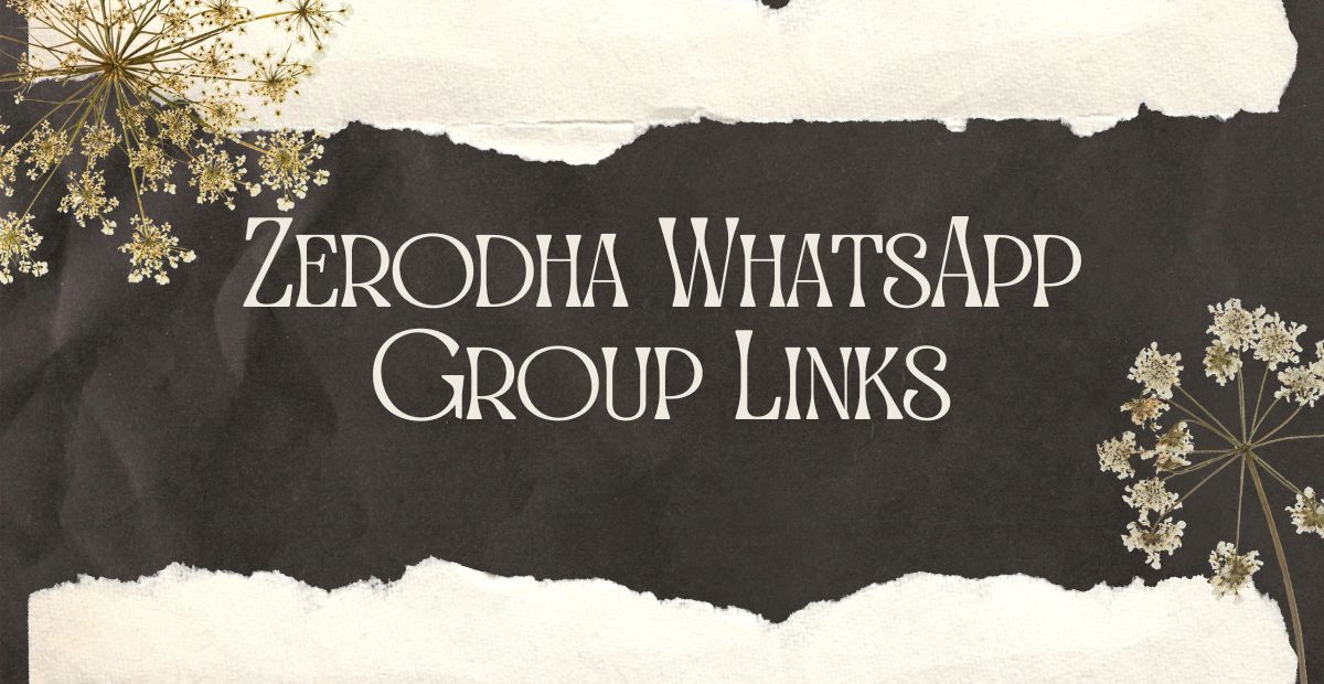 Zerodha WhatsApp Group Links